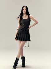 Rose Belt Suit Dress